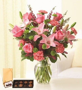 Pleasantly Pink with Chocolates