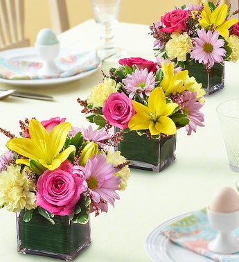 Spring Centerpiece Trio