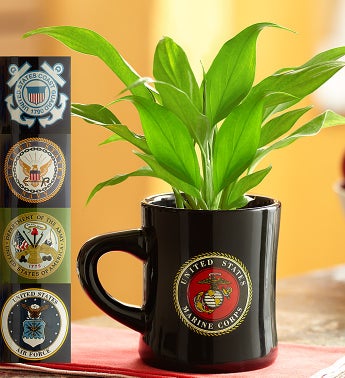 Armed Forces Mug with Peace Plant