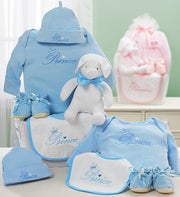 Royal Welcome New Baby Boy or Girl Gift Basket