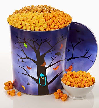 The Popcorn Factory Owl 3-way Popcorn Tin