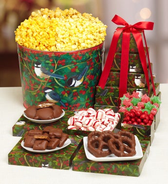 The Popcorn Factory� Winter Song Tin & Tower