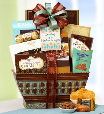 Get Well Soon! Healing Thoughts Gift Basket