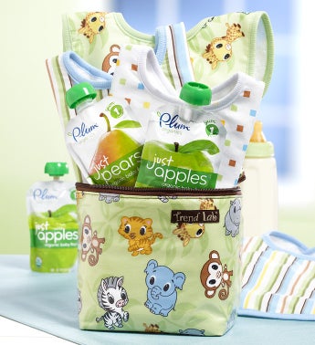 Baby on the Go Chibi Zoo Bottle Bag Gift Set