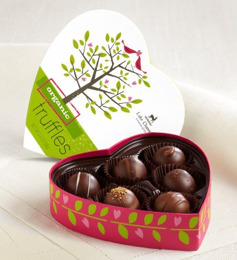 Lake Champlain� Organic Truffles in Heart Box
