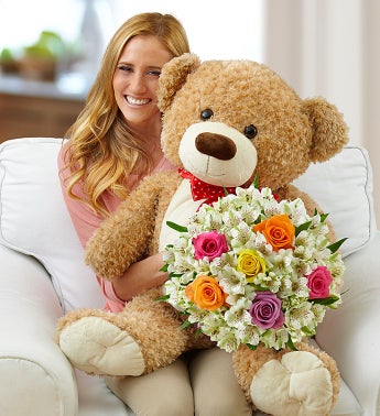 Big Bear with Roses