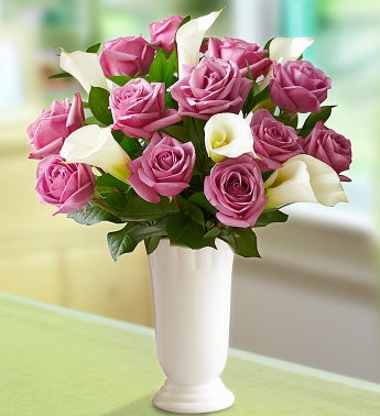 Enchanted Spring Purple Rose & Calla Lily