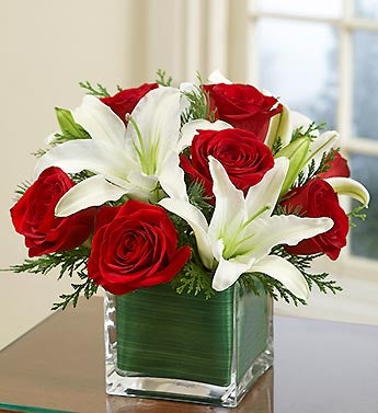 Christmas Rose and Lily Cube