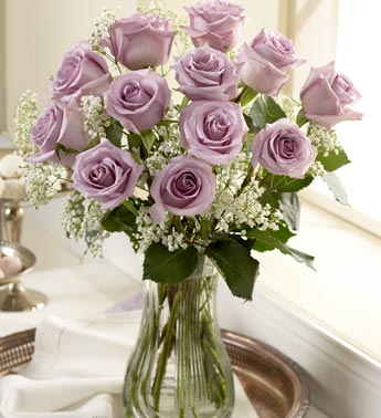 Dozen Purple Roses