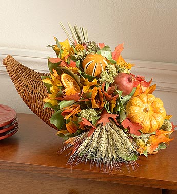 Fall Harvest Dried Cornucopia