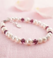 Crystal Birthstone Bracelet February