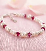 Crystal Birthstone Bracelet July