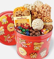 Popcorn Pals Snacks Tin 2 Gallon