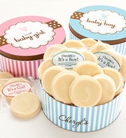 Cheryl's Sweet New Baby Boy Gourmet Cookie Tin