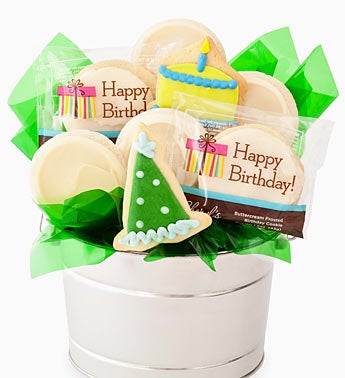 Cheryl's Happy Birthday Cookie Flower Pot