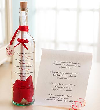 Personalized Message in a Bottle� Anniversary