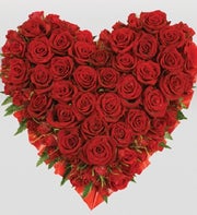 Red Rose Heart for Sympathy