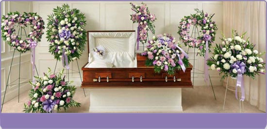 Lavender Sympathy Flowers